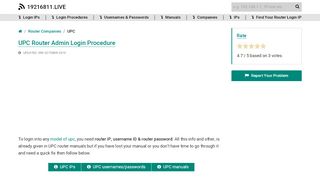 
                            10. UPC Router Admin Login Procedure - 19216811.live