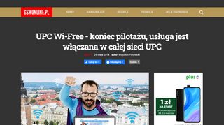 
                            12. UPC Wi-Free - koniec pilotażu, usługa jest włączana w całej sieci UPC