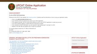 
                            5. UPCAT Online Application