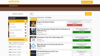 
                            6. Upcoming Events - All Dates - Adelphi - Ticket Office Home