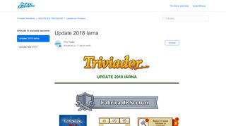 
                            9. Update 2018 Iarna – Triviador România