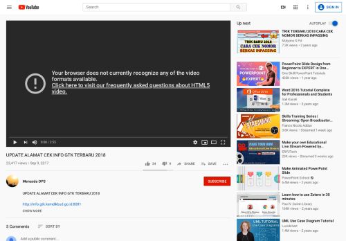 
                            11. UPDATE ALAMAT CEK INFO GTK TERBARU 2018 - YouTube