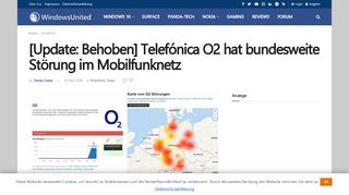
                            4. [Update: Behoben] Telefónica O2 hat bundesweite Störung im ...