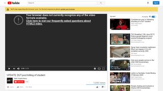 
                            5. UPDATE: DUT post killing of student - YouTube