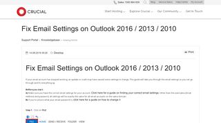 
                            13. Update Email Password - Outlook 2016 / 2013 / 2010 – Help Centre