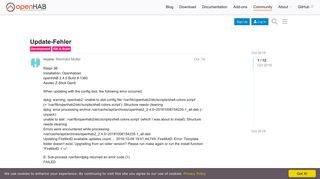 
                            6. Update-Fehler - IDE/Build - openHAB Community