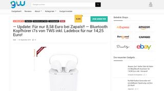 
                            4. — Update: Für nur 8,58 Euro bei Zapals!! — Bluetooth Kopfhörer i7s ...