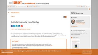 
                            10. Update für Rademacher HomePilot-App | markt intern