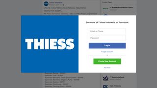 
                            8. UPDATE: HARAP PERHATIKAN TANGGAL... - Thiess Indonesia ...