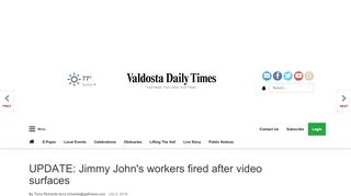 
                            12. UPDATE: Jimmy John's workers fired after video surfaces | Local ...