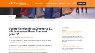 
                            4. Update-Kunden für xt:Commerce 6.1 mit dem neuen Klarna Checkout ...