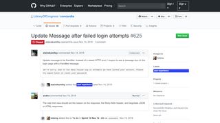 
                            5. Update Message after failed login attempts · Issue #625 ... - GitHub