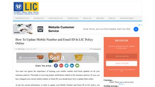 
                            5. Update Mobile Number and Email ID In LIC Policy Online | LIC Online ...