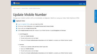 
                            9. Update Mobile Number | POSB Singapore