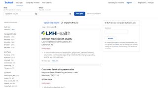 
                            3. Update My Resume Jobs, Employment | Indeed.com