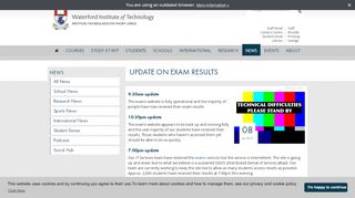 
                            7. Update on exam results | Waterford Institute of Technology