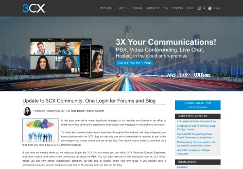 
                            4. Update to 3CX Community: One Login for Forums and Blog - 3CX