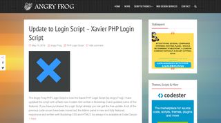 
                            3. Update to Login Script – Xavier PHP Login Script – Angry Frog