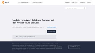 
                            2. Update vom Avast SafeZone Browser auf den Avast Secure Browser ...