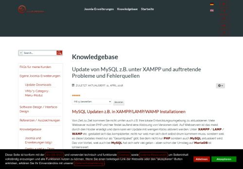 
                            9. Update von MySQL z.B. unter XAMPP und auftretende Probleme und ...