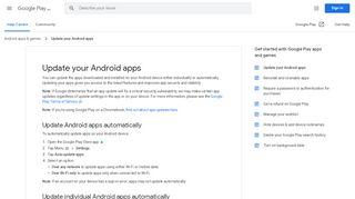 
                            7. Update your Android apps - Google Play Help - Google Support