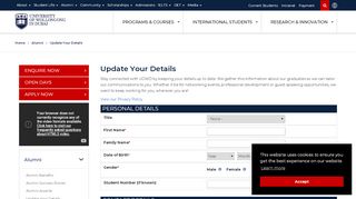 
                            9. Update Your Details | UOWD