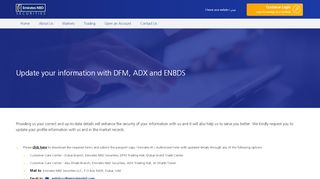 
                            7. Update Your Information - Emirates NBD Securities