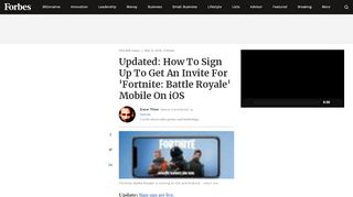 
                            7. Updated: How To Sign Up To Get An Invite For 'Fortnite: ...