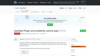 
                            9. Updated Plugin and suddently cannot login · Issue #2168 · foosel ...