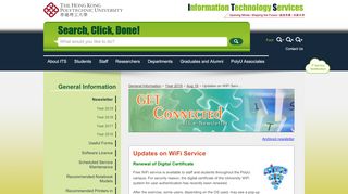 
                            3. Updates on WiFi Service - PolyU