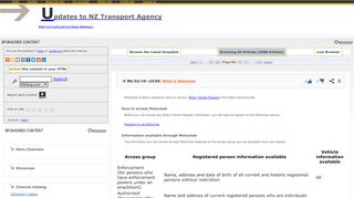 
                            13. Updates to NZ Transport Agency