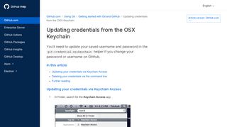 
                            6. Updating credentials from the OSX Keychain - User ... - GitHub Help