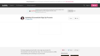 
                            5. Updating Grooveshark Sign Up Process by Dustin Pace | Dribbble ...