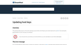 
                            13. Updating host keys – DreamHost