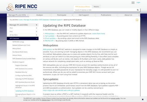 
                            6. Updating the RIPE Database — RIPE Network Coordination Centre