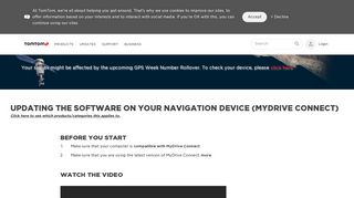 
                            10. Updating the software on your navigation device ... - TomTom support