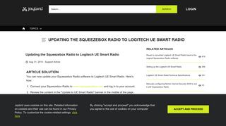 
                            7. Updating the Squeezebox Radio to Logitech UE Smart Radio