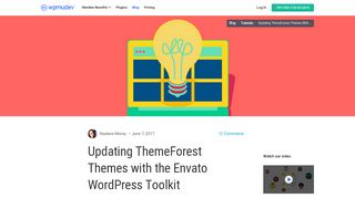 
                            12. Updating ThemeForest Themes with the Envato WordPress Toolkit ...