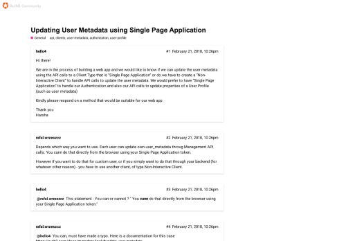 
                            8. Updating User Metadata using Single Page Application - Auth0 ...