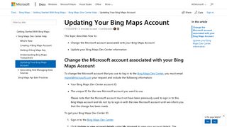 
                            6. Updating Your Bing Maps Account - Bing Maps | Microsoft Docs