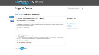 
                            11. Uperator, LLC | Can we block IP Addresses? OKAY!