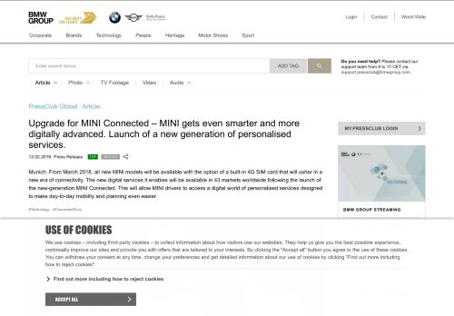 
                            11. Upgrade for MINI Connected – MINI gets even smarter and more ...