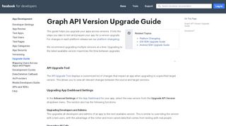 
                            1. Upgrade Guide - App Development - Facebook for Developers