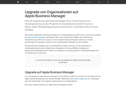 
                            5. Upgrade Ihrer Organisation auf Apple Business Manager - Apple ...