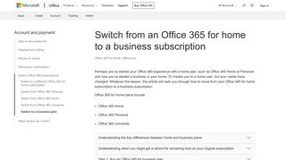 
                            11. Upgrade Office 365 for home to a business subscription - Office Support