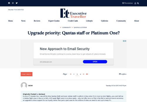 
                            6. Upgrade priority: Qantas staff or Platinum One? - Qantas & Jetstar ...