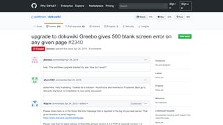 
                            5. upgrade to dokuwiki Greebo gives 500 blank screen error on any ...