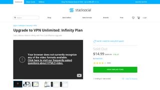 
                            12. Upgrade to VPN Unlimited: Infinity Plan | StackSocial