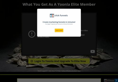 
                            11. Upgrade to Yoonla Elite Member - ClickFunnels