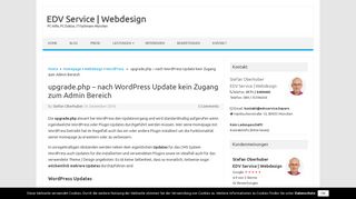 
                            5. upgrade.php – nach WordPress Update kein Zugang zum Admin ...